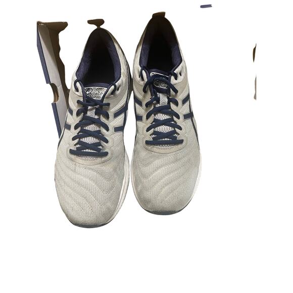 ASICS Gel-Nimbus 22 Men’s Running Shoes Extra Wide (4E) Grey/Peacoat Size 13 - Picture 2 of 4